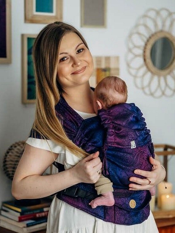 LennyHybrid, Standard, jacquard, 100% cotton - WILD WINE - BOUQUET