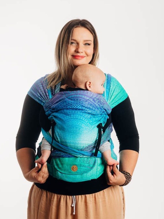 LennyHybrid, Standard, jacquard, 100% cotton - PEACOCKâ€™S TAIL - FANTASY