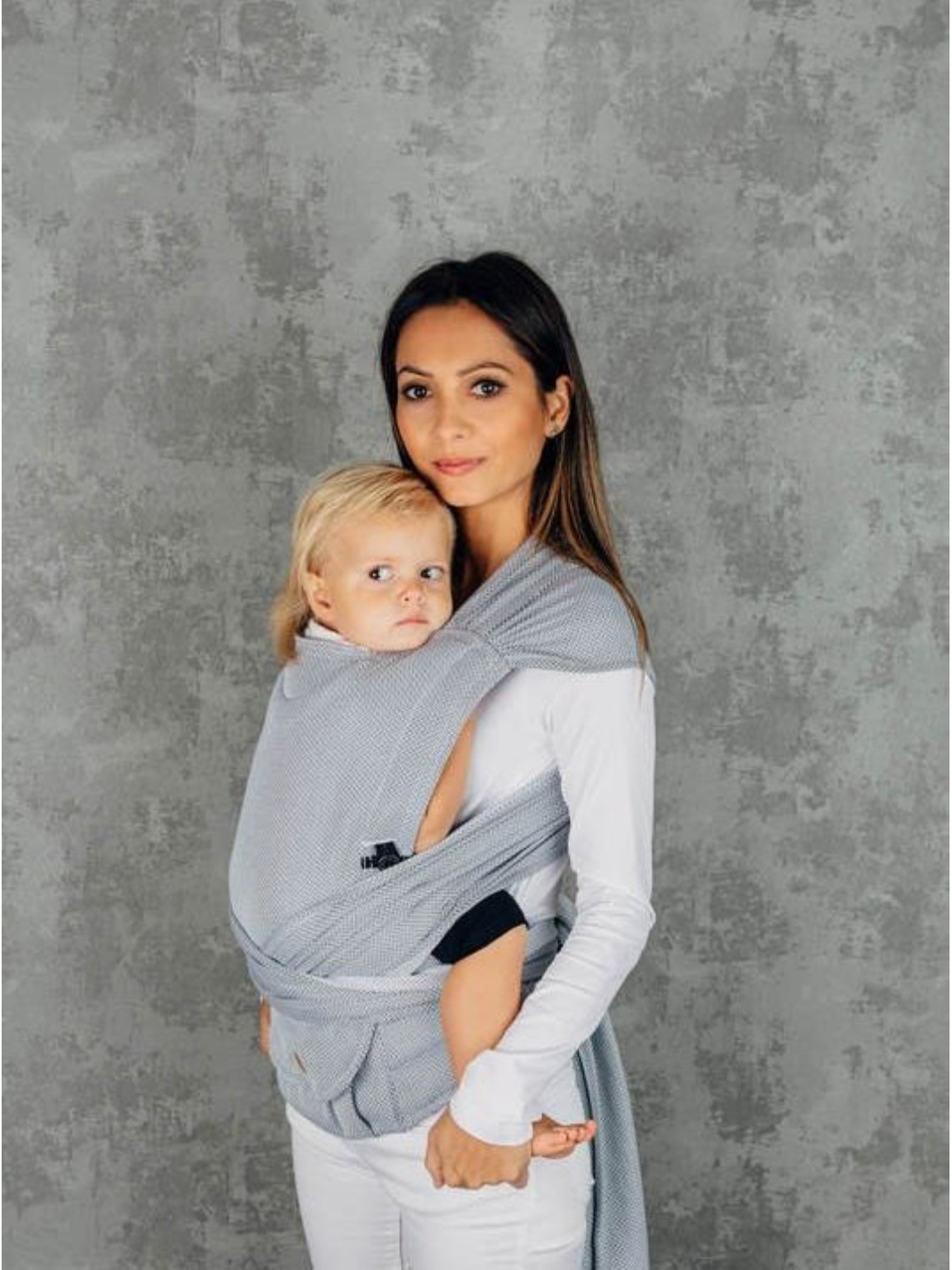 LennyHybrid, Standard, herringbone, 100% bawełna - LITTLE HERRINGBONE GREY