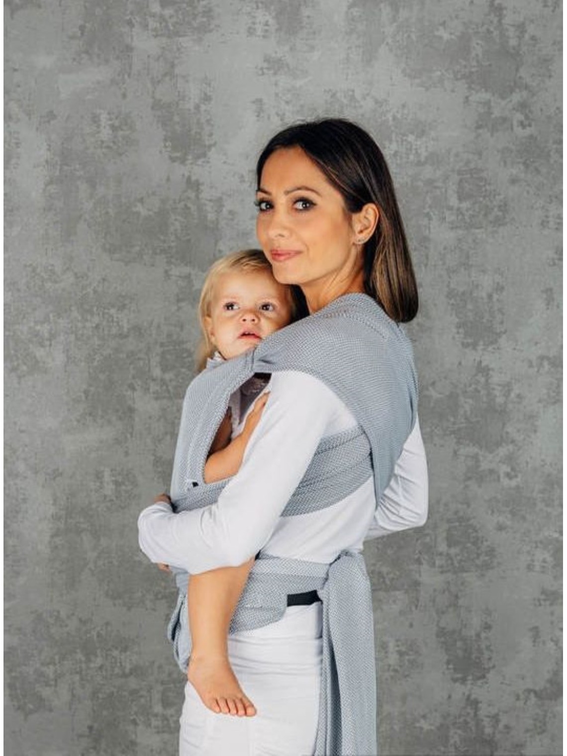 LennyHybrid, Standard, herringbone, 100% bawełna - LITTLE HERRINGBONE GREY