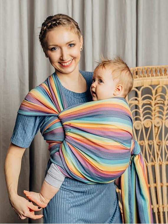 LennyLamb baby wrap – ergonomic and soft from birth to preschool