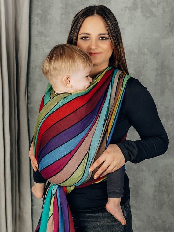 LennyLamb baby wrap – ergonomic and soft from birth to preschool