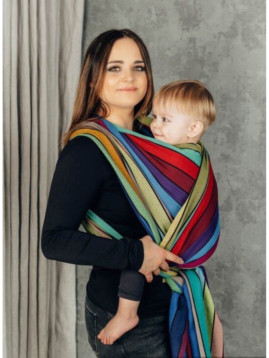 LennyLamb baby wrap – ergonomic and soft from birth to preschool