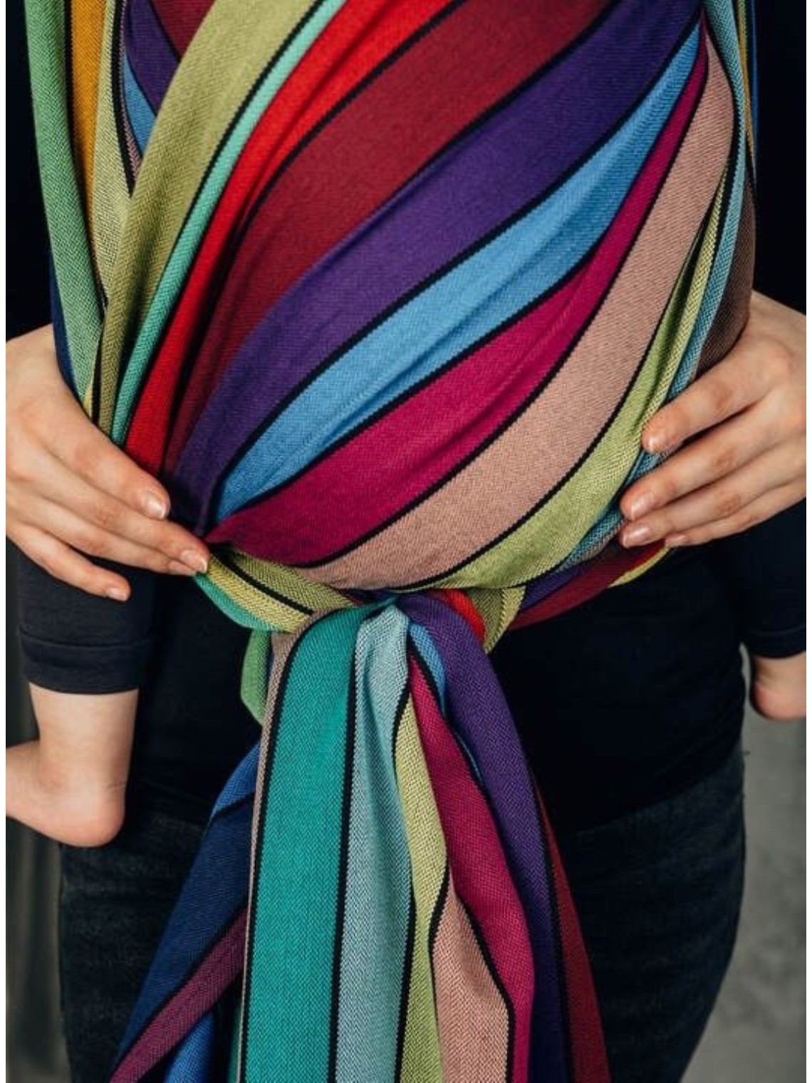 LennyLamb baby wrap – ergonomic and soft from birth to preschool