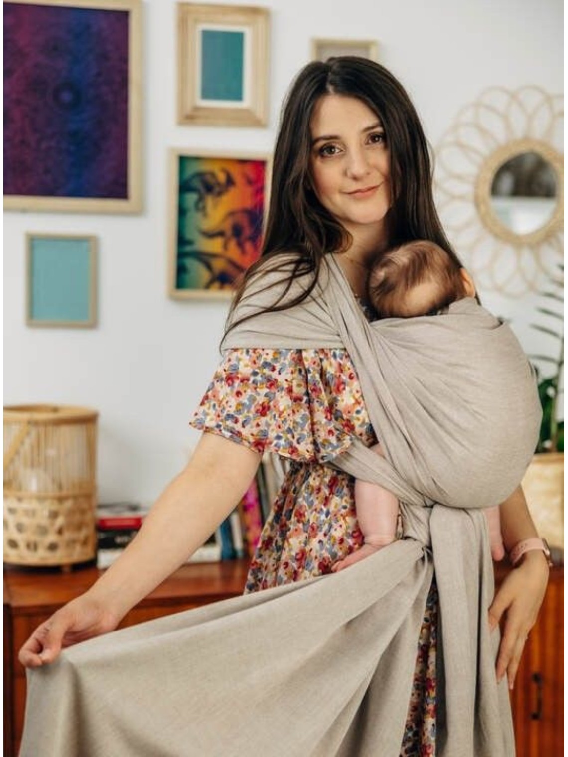 LennyLamb baby wrap – ergonomic and soft from birth to preschool