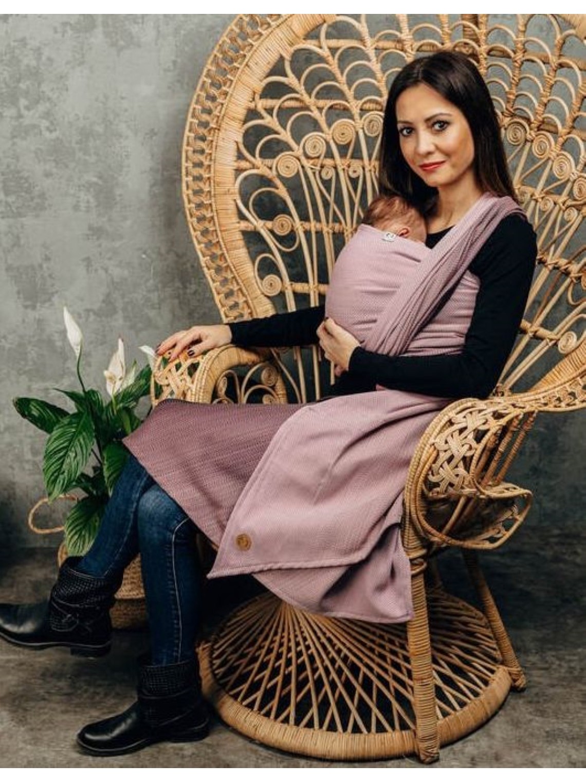 LennyLamb baby wrap – ergonomic and soft from birth to preschool