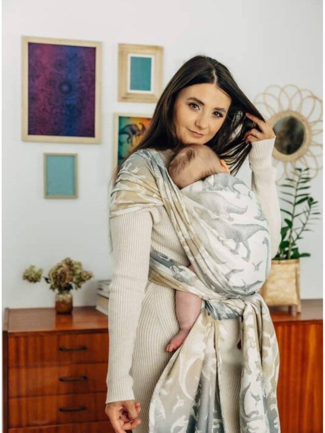 LennyLamb baby wrap – ergonomic and soft from birth to preschool