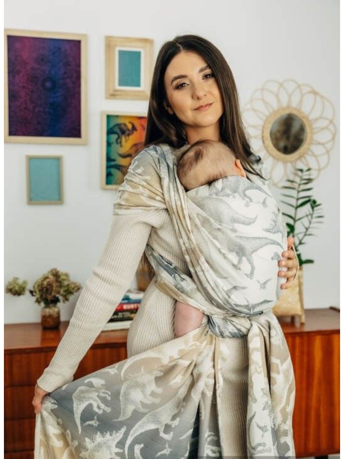 LennyLamb baby wrap – ergonomic and soft from birth to preschool