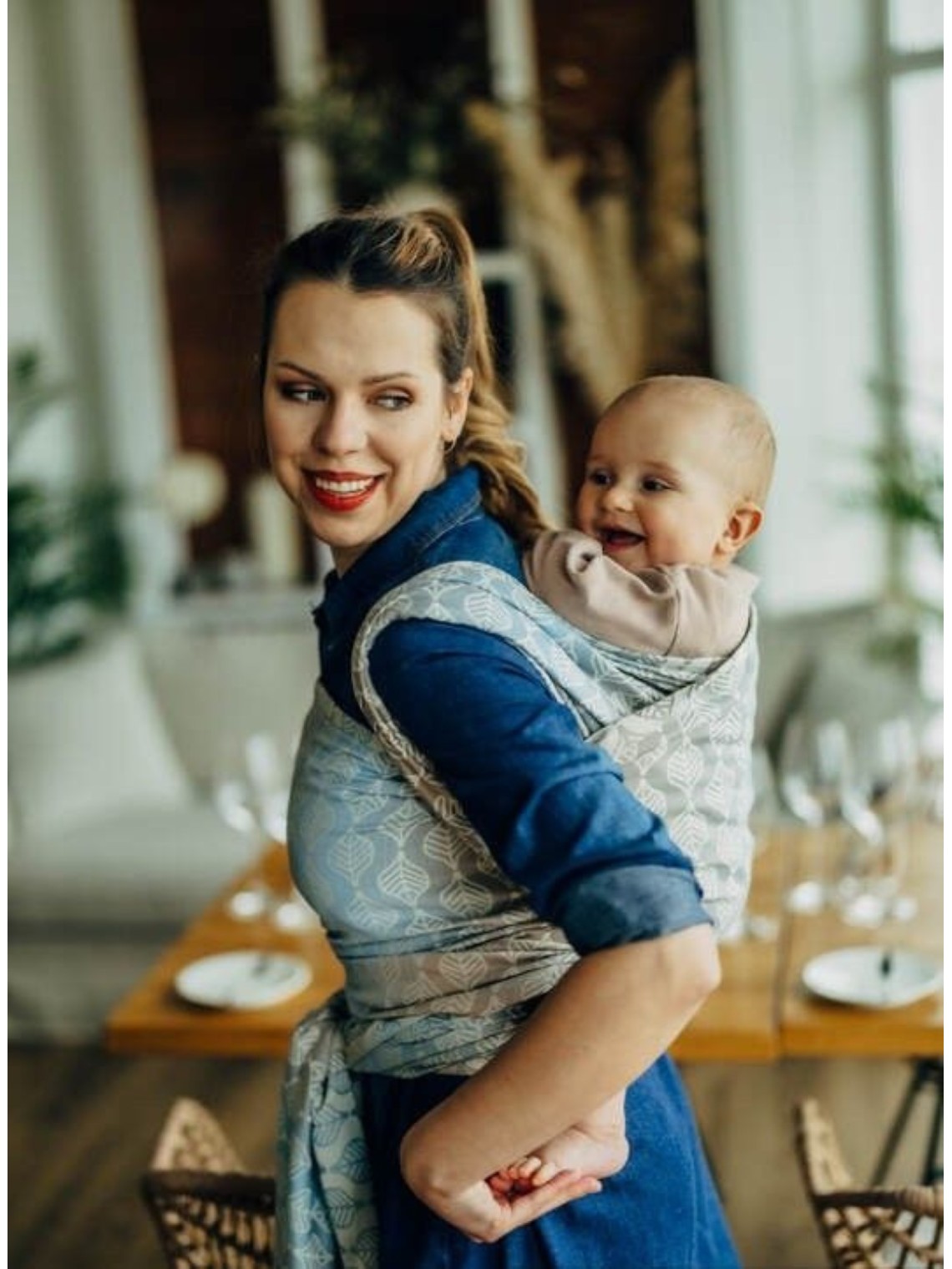 LennyLamb baby wrap – ergonomic and soft from birth to preschool