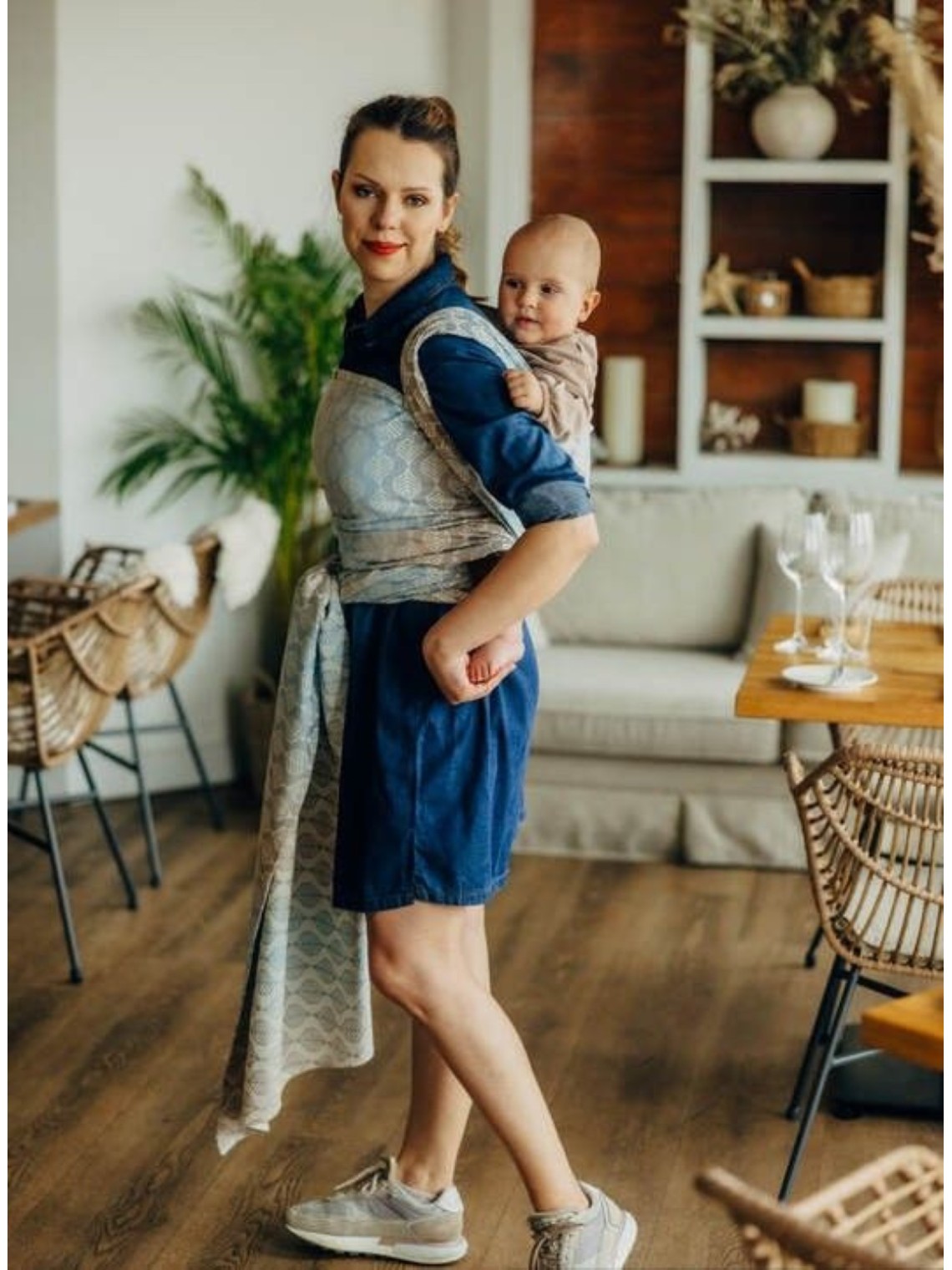 LennyLamb baby wrap – ergonomic and soft from birth to preschool