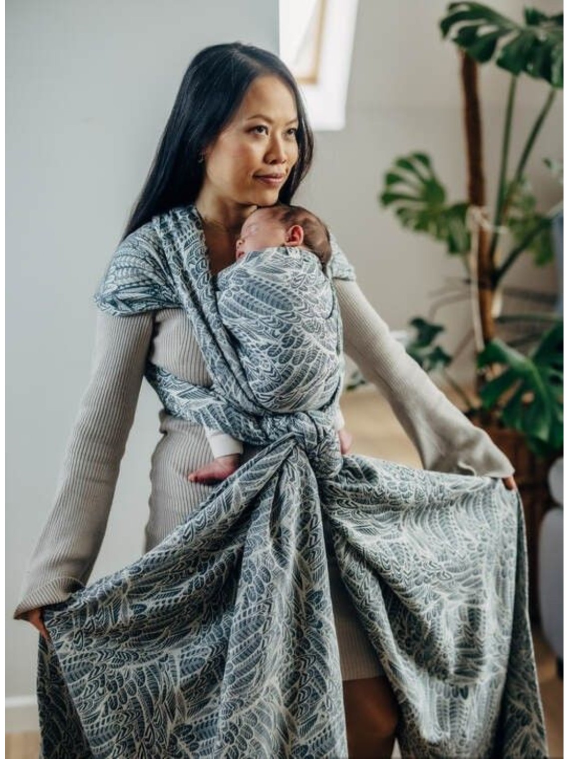 LennyLamb baby wrap – ergonomic and soft from birth to preschool