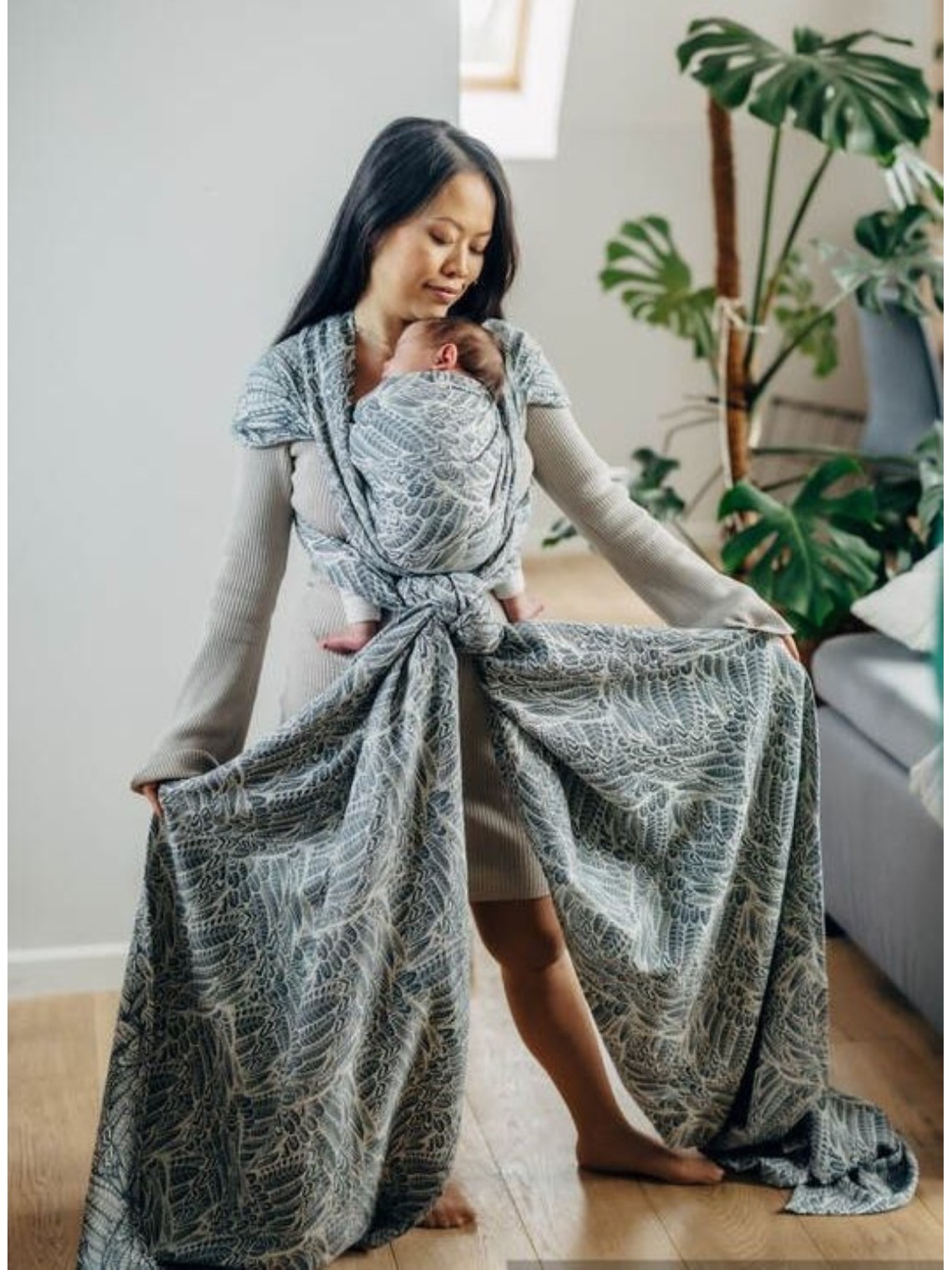 LennyLamb baby wrap – ergonomic and soft from birth to preschool