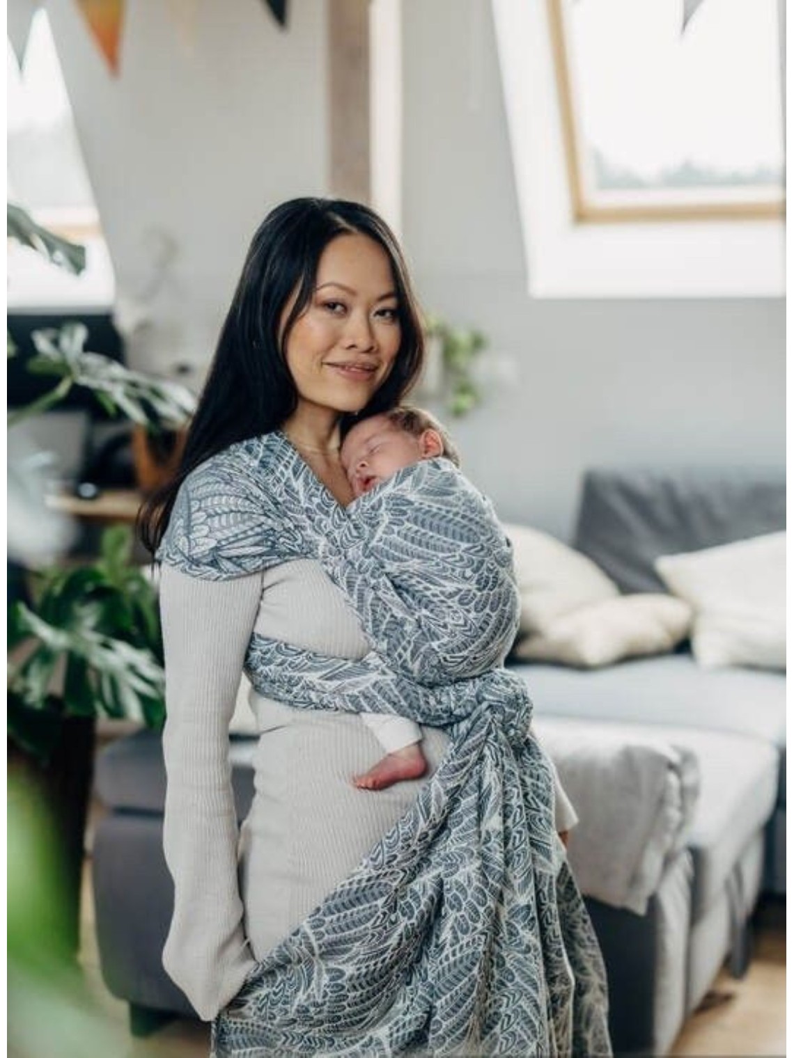 LennyLamb baby wrap – ergonomic and soft from birth to preschool