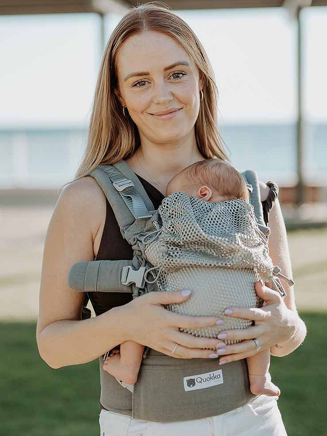 Quokkababy E-Carrier ergonomiczne nosidełko dla niemowląt i małych dzieci – maksymalne dopasowanie od pierwszego dnia