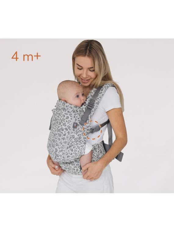 Quokkababy E-Carrier ergonomiczne nosidełko dla niemowląt i małych dzieci – maksymalne dopasowanie od pierwszego dnia