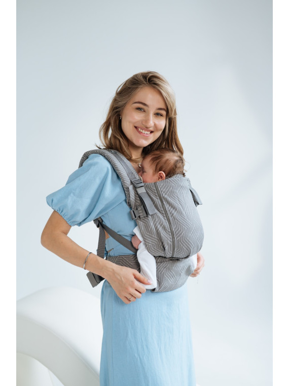 Quokkababy E-Carrier ergonomiczne nosidełko dla niemowląt i małych dzieci – maksymalne dopasowanie od pierwszego dnia