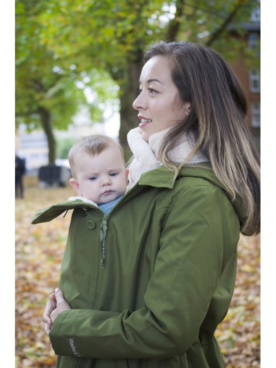 WALLABY (winter), Forest Green - Beige