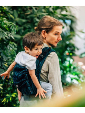 Lenny Buckle Onbuhimo PRO, Toddler, jacquard, (63% bawełna, 37% wełna merynosów) - ZEBRA - SAVANNA