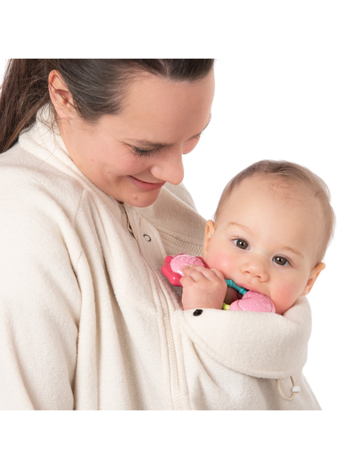 Mamalila Fleece Babywearing Jacket Basel, Off White