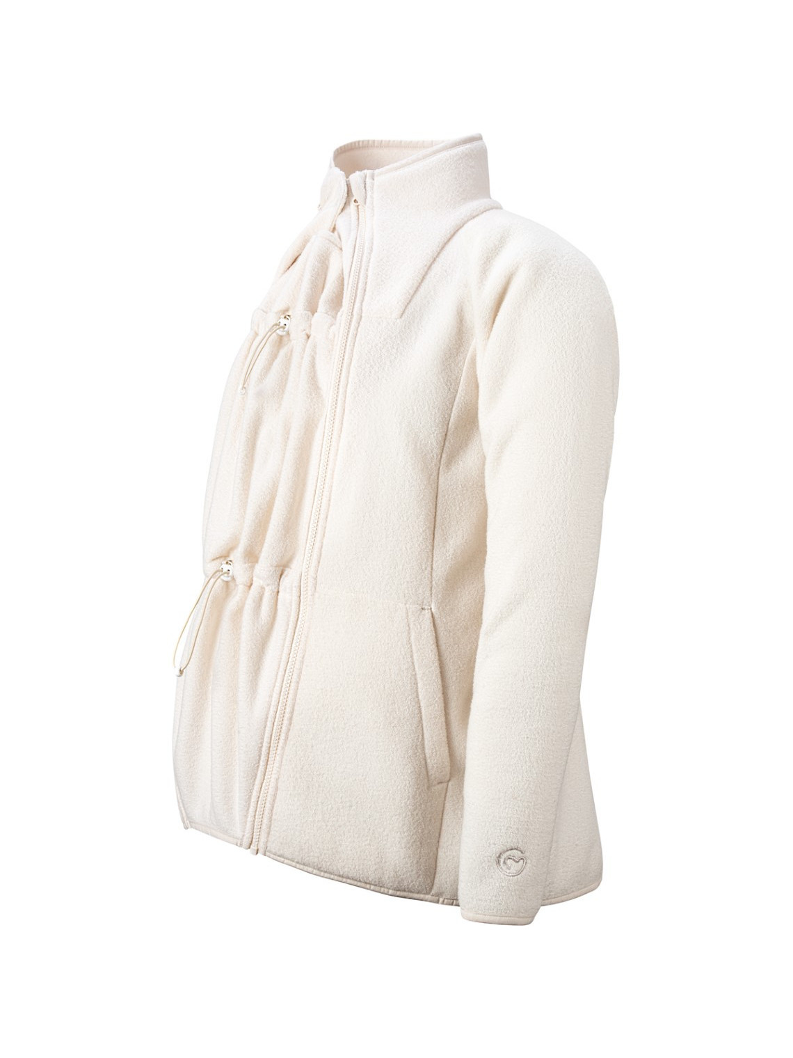 Mamalila Fleece Babywearing Jacket Basel, Off White