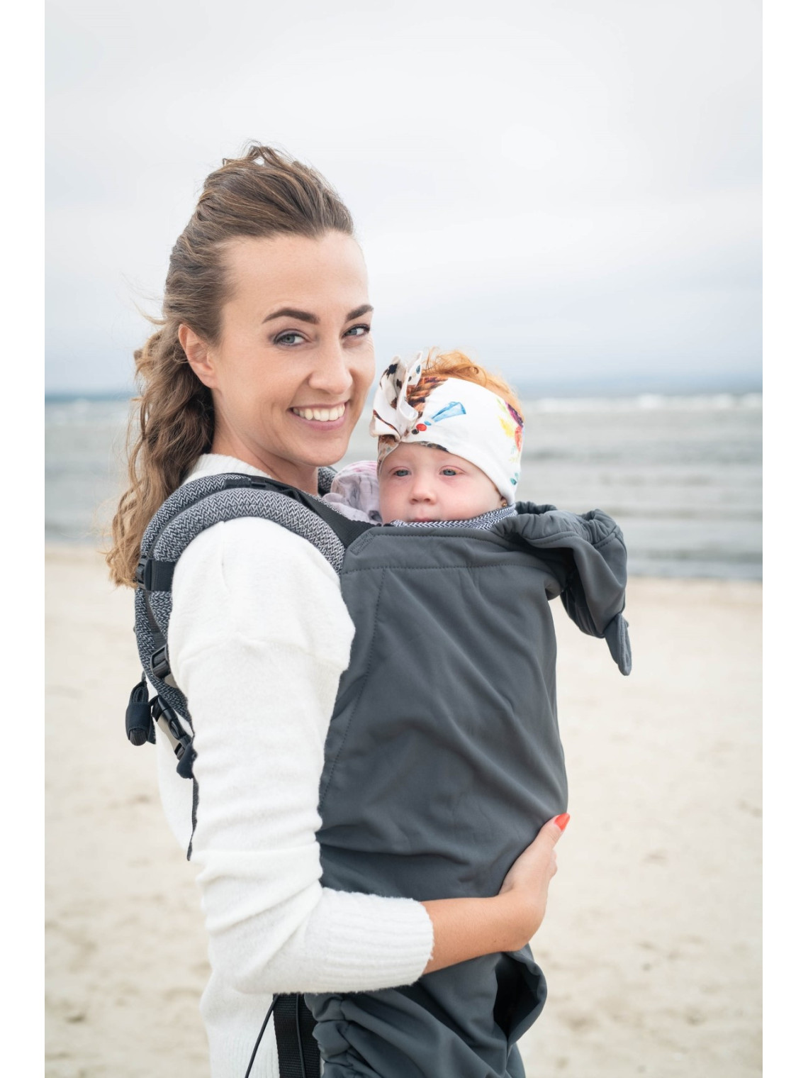 Osłonka na chustę/nosidełko Softshell, Grey