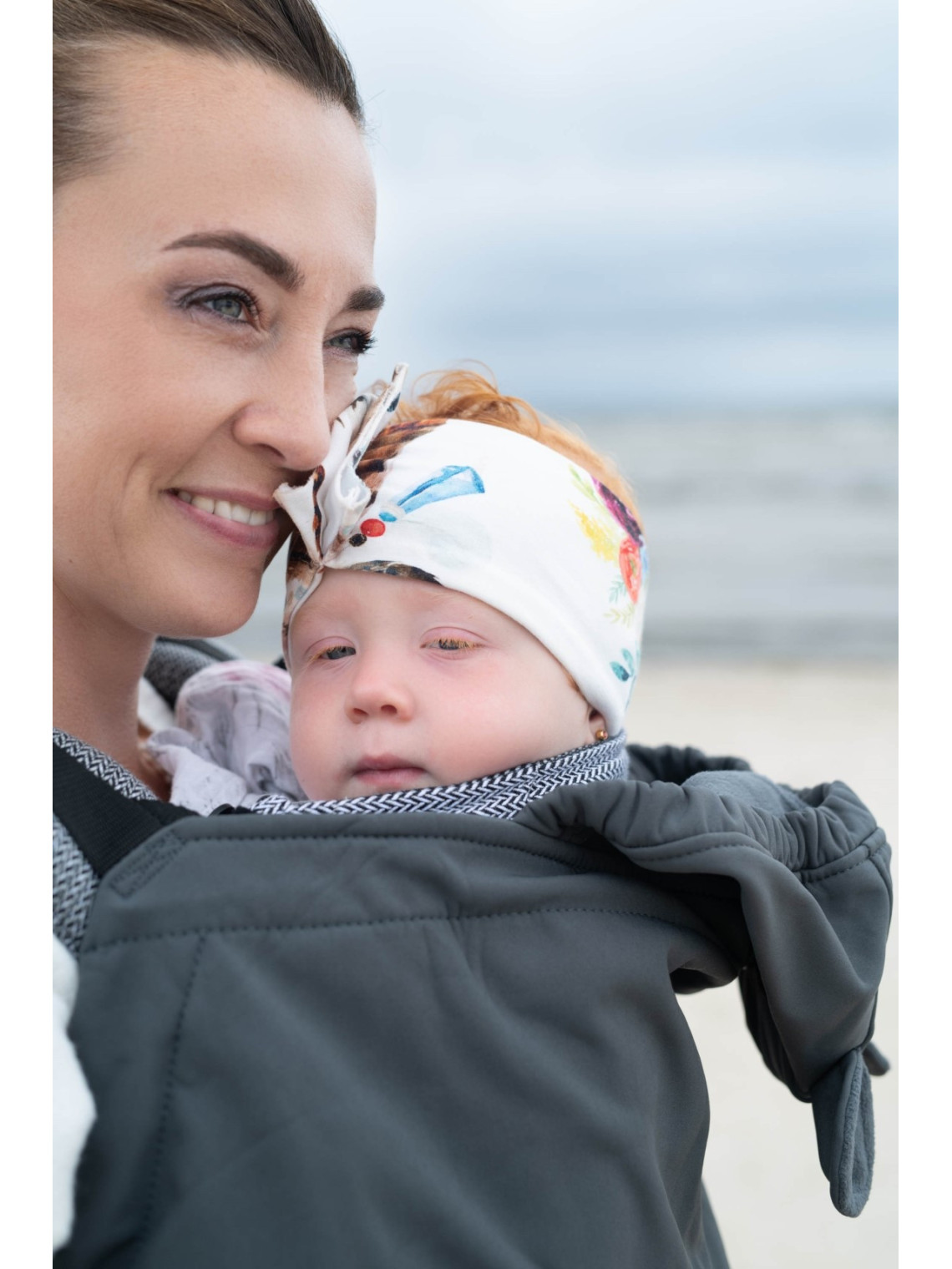 Osłonka na chustę/nosidełko Softshell, Grey