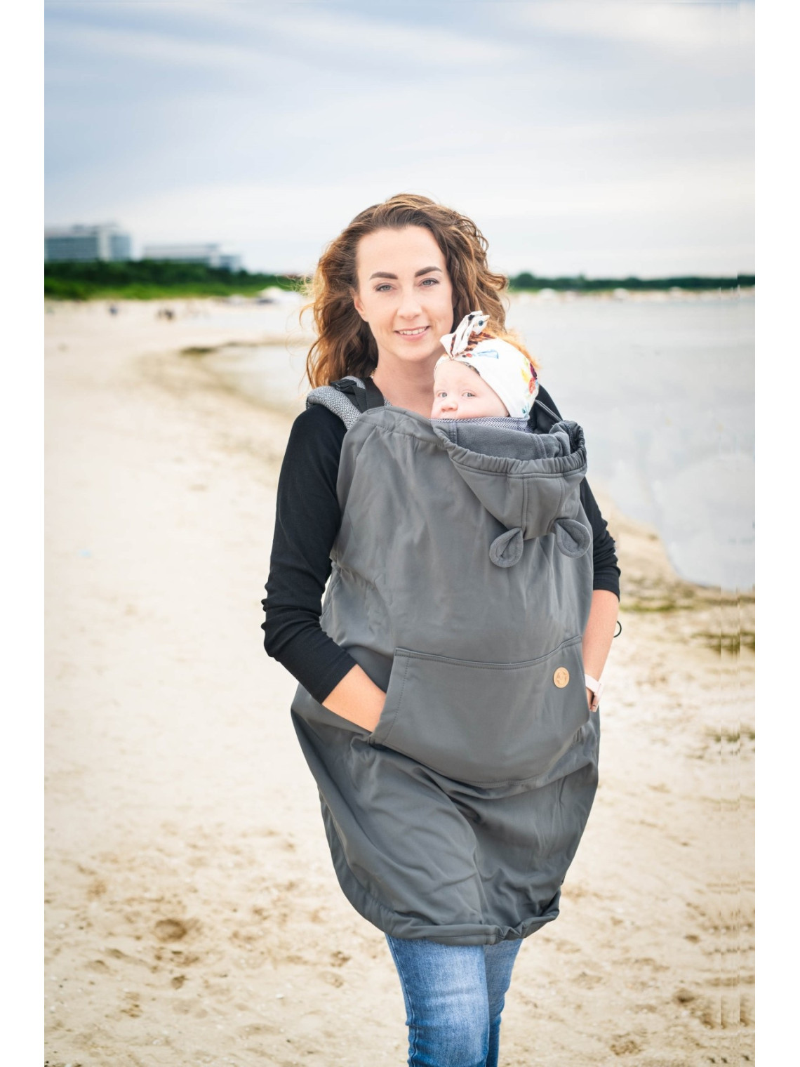 Osłonka na chustę/nosidełko Softshell, Grey