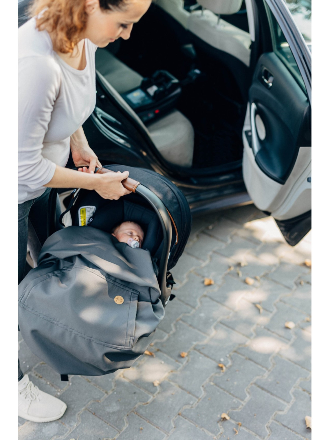 Osłonka na chustę/nosidełko Softshell, Grey