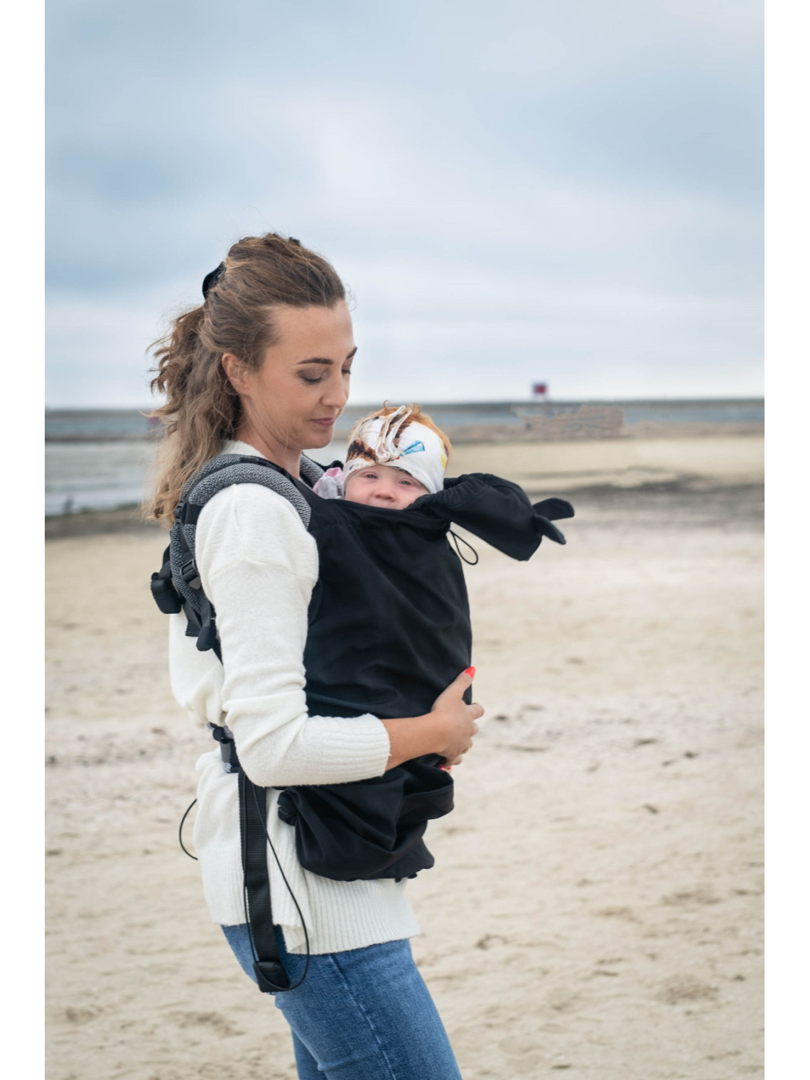 Osłonka na chustę/nosidełko Softshell, Black