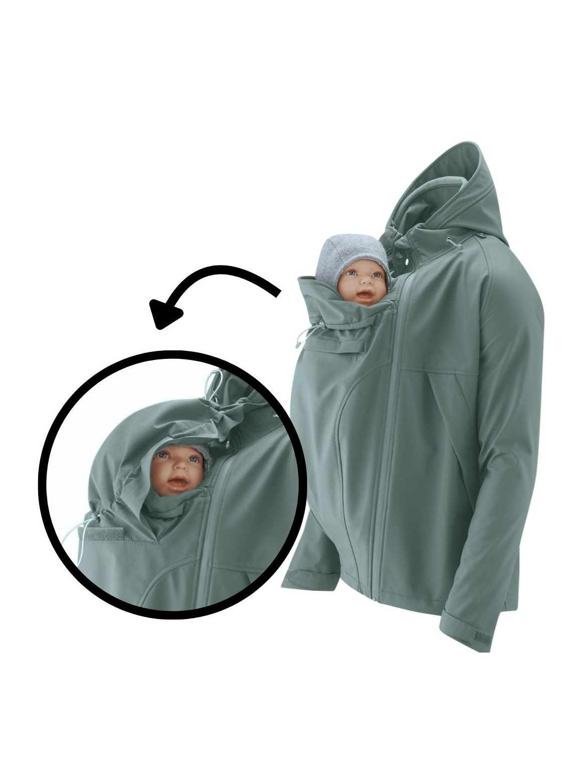 Softshell ALLROUNDER for men, Agave