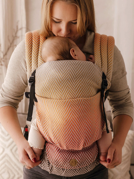 LennyLight (jacquard, 100% bawełna), BIG HERRINGBONE - FANDANGO