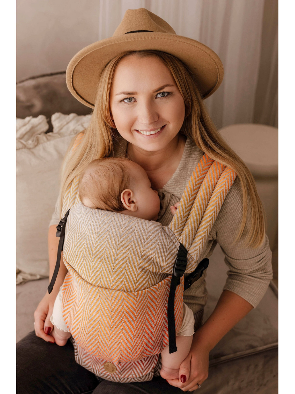 LennyLight (jacquard, 100% cotton), BIG HERRINGBONE - FANDANGO